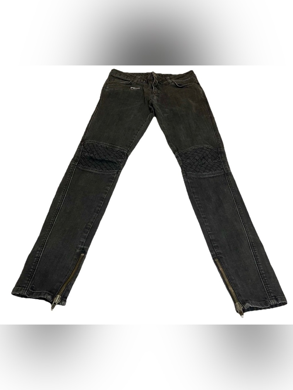 Sandro Biker Gray Jeans Denim Pants Skinny IT 38 US 2 Women's